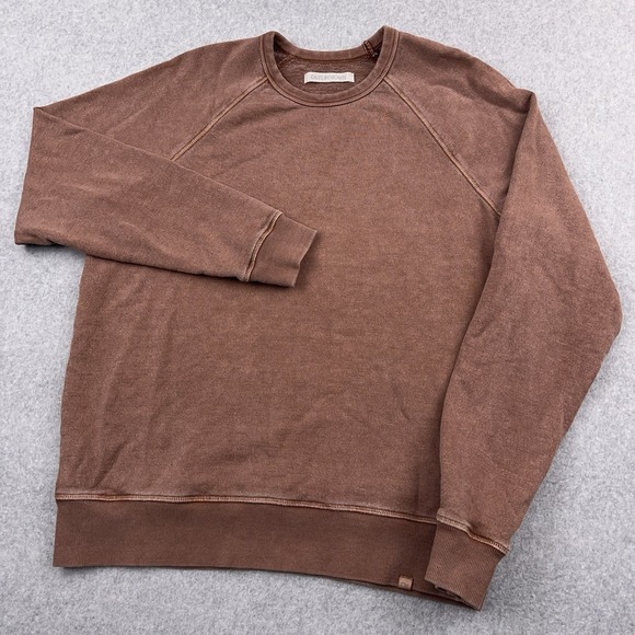 Outerknown Other - Outerknown Sur Sweatshirt Mens Large Brown Patina Hemp Blend Crewneck Raglan